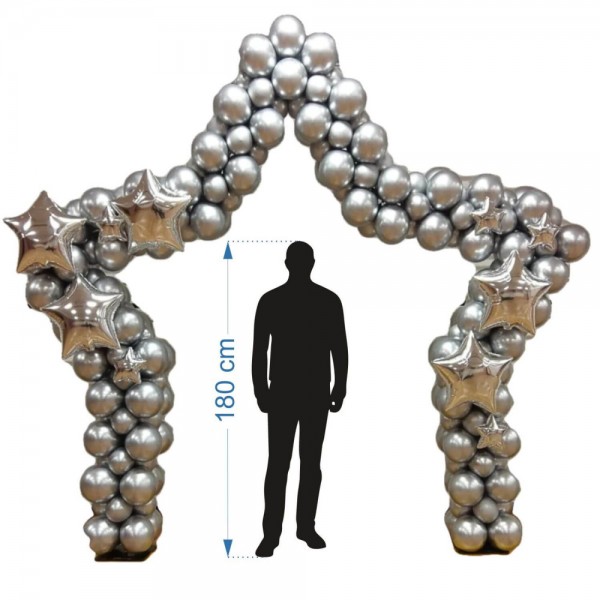Arco a forma di stella per palloncini...