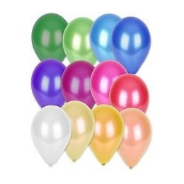 Palloncini diametro 5"- 13 cm colori metallizzati - 100 pz