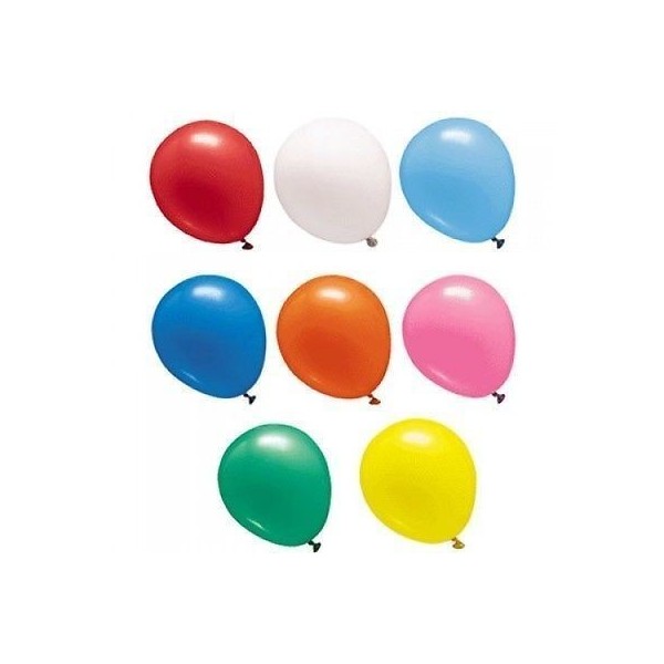 Palloncini lattice diametro 16 cm - 6 colori assortiti pastello - 100 pezzi