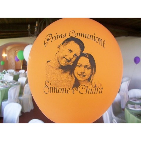 100 palloncini classici (diam. 30 cm) personalizzati 1 lato - 1 colore 