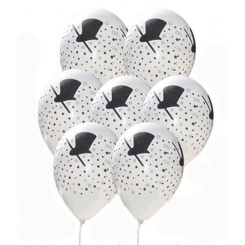 Palloncini Stelle, cilindro e bacchetta magica