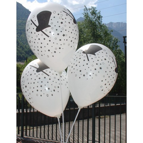 Palloncini Stelle, cilindro e bacchetta magica