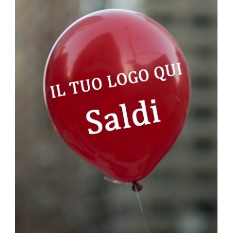 500 Palloncini classici (diam. 30 cm) personalizzati 1 colore - 1/2 lati
