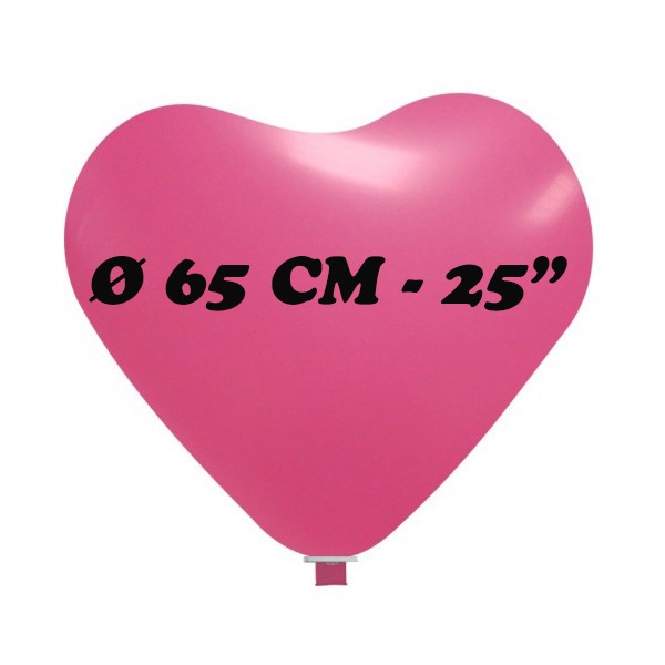 palloncino cuore gigante diametro 65 cm