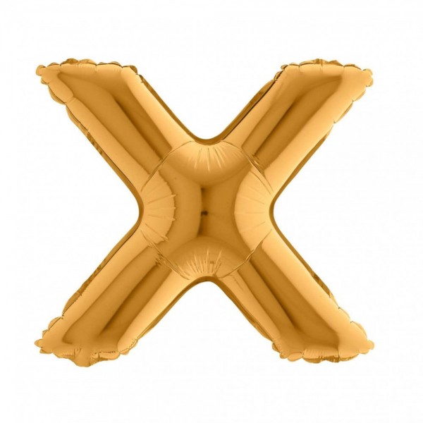 LETTERA "X" media in mylar - altezza...