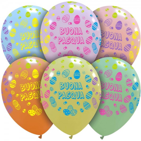 PALLONCINI BUONA PASQUA MULTICOLORE -...