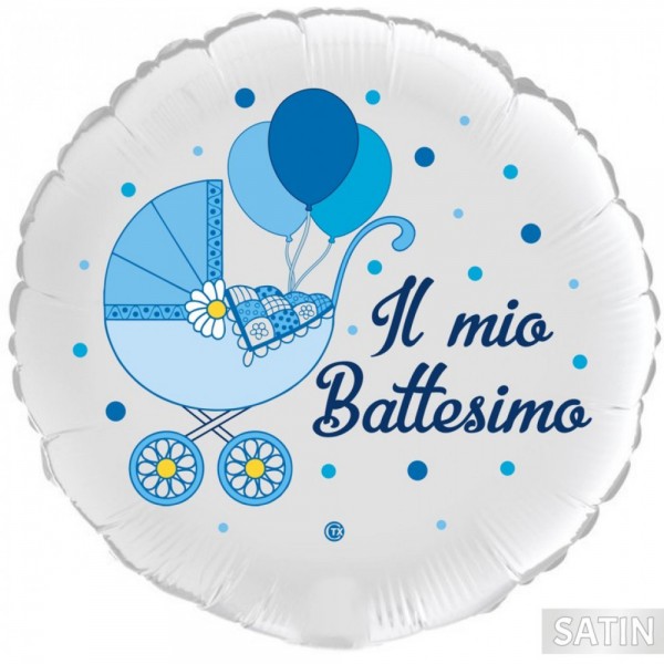 Palloncino in mylar BATTESIMO bimbo...