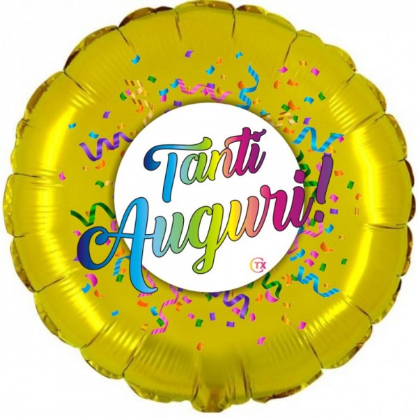 Palloncino in mylar TANTI AUGURI 18"