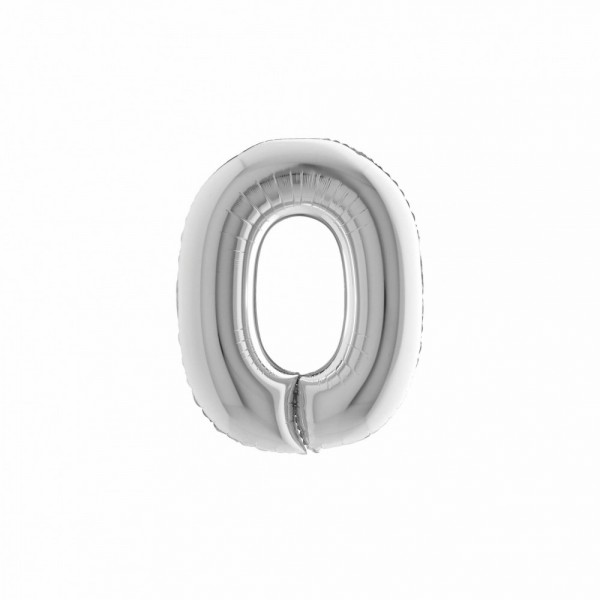 NUMERO "0" mini in mylar - altezza 18...