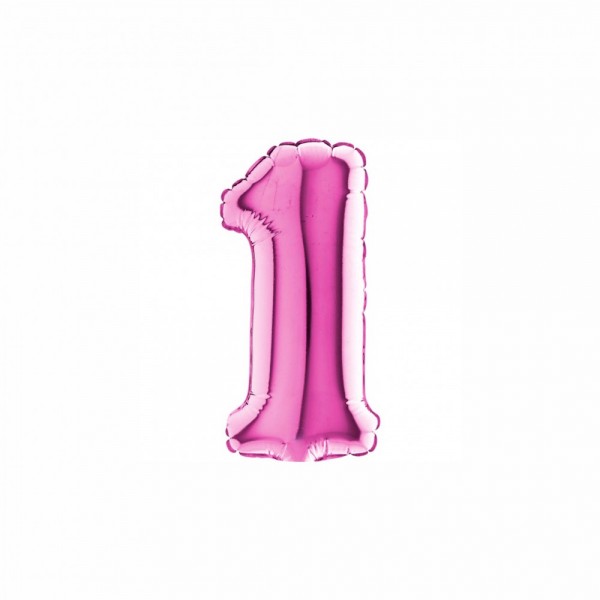 NUMERO "1" mini in mylar - altezza 18...