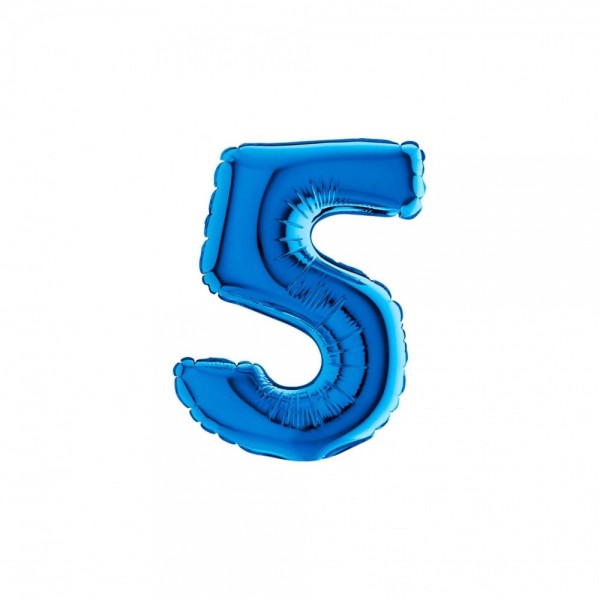 NUMERO "5" mini in mylar - altezza 18...