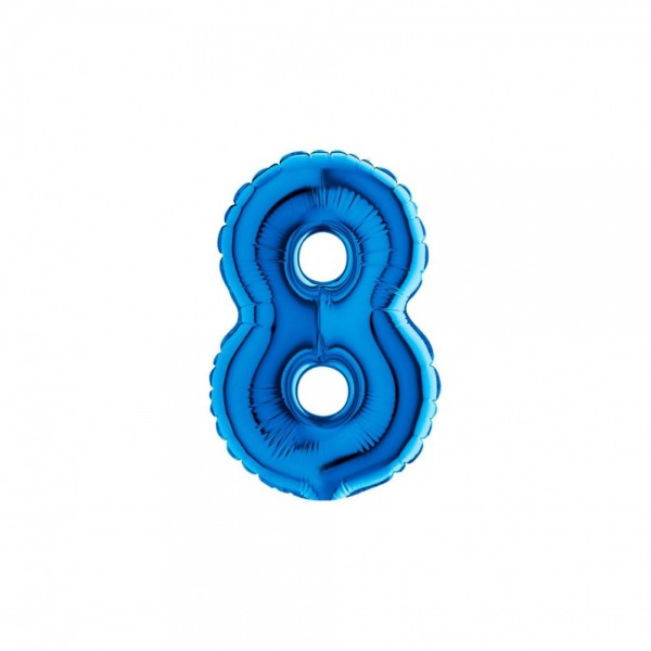 NUMERO "8" mini in mylar - altezza 18...