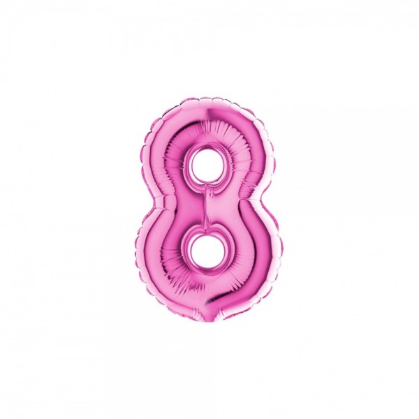 NUMERO "8" mini in mylar - altezza 18...