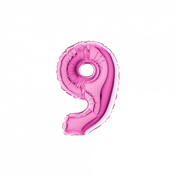 NUMERO "9" mini in mylar - altezza 18...