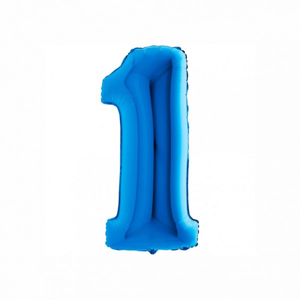 NUMERO "1" medio in mylar - altezza...