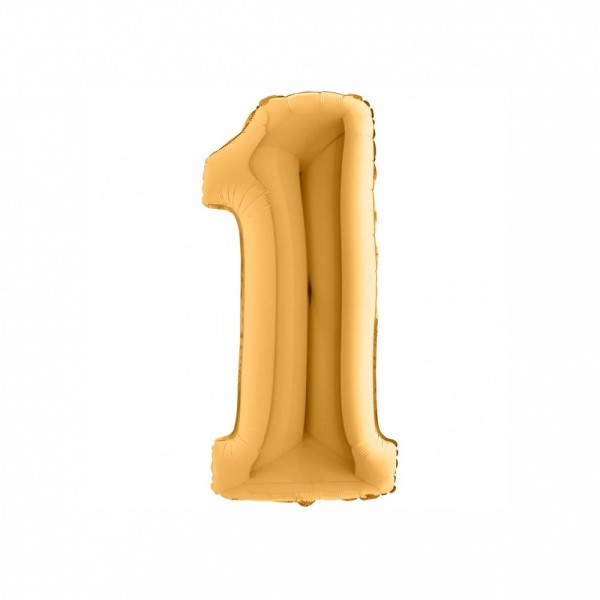 NUMERO "1" medio in mylar - altezza...