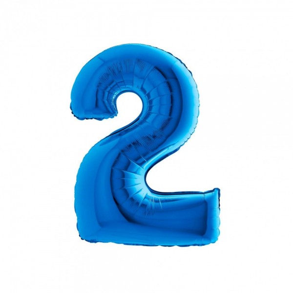 NUMERO "2" medio in mylar - altezza...