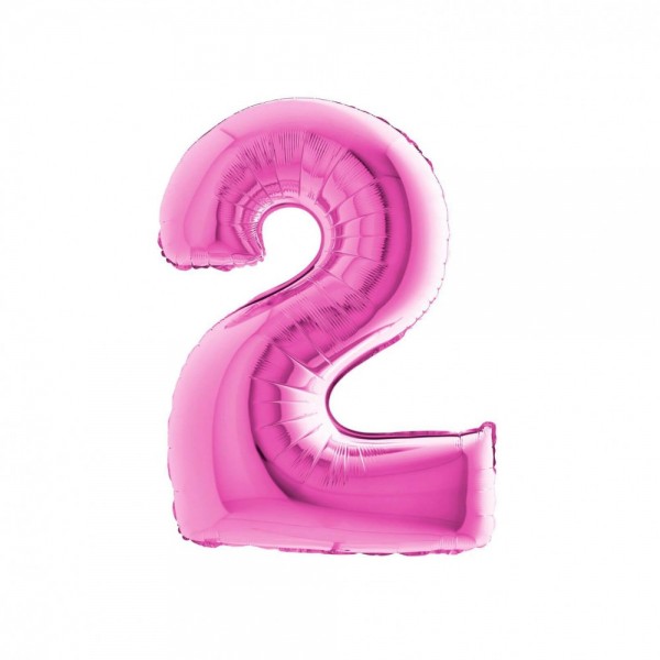 NUMERO "2" medio in mylar - altezza...