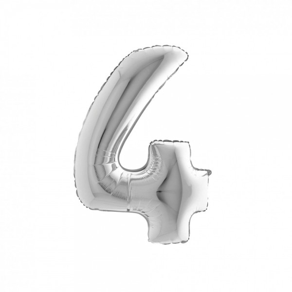 NUMERO "4" medio in mylar - altezza...