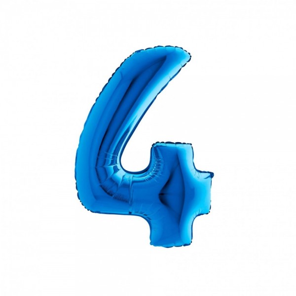 NUMERO "4" medio in mylar - altezza...