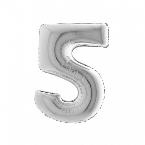 NUMERO "5" medio in mylar - altezza...