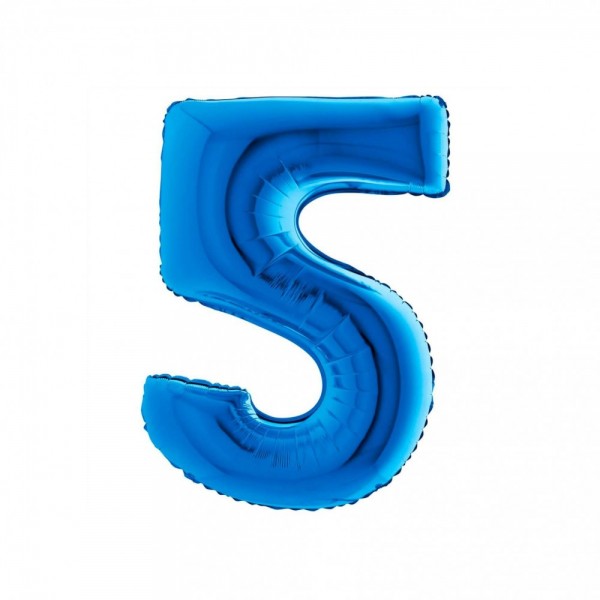 NUMERO "5" medio in mylar - altezza...