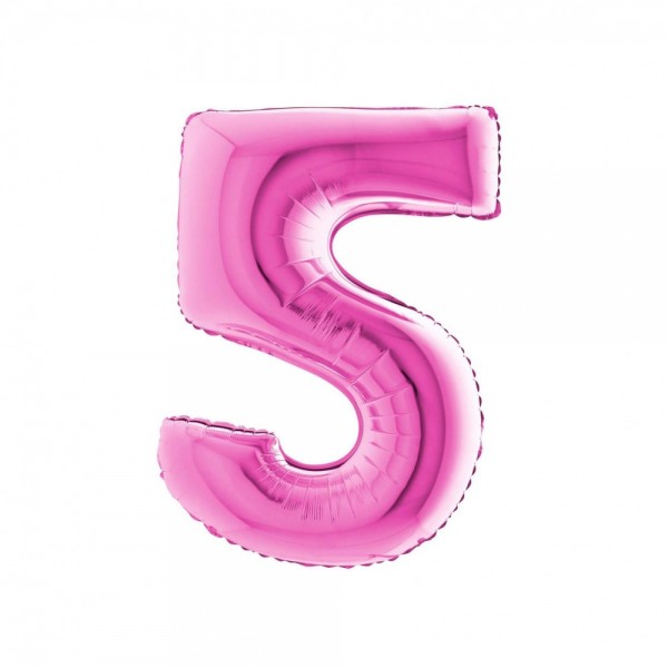 NUMERO "5" medio in mylar - altezza...