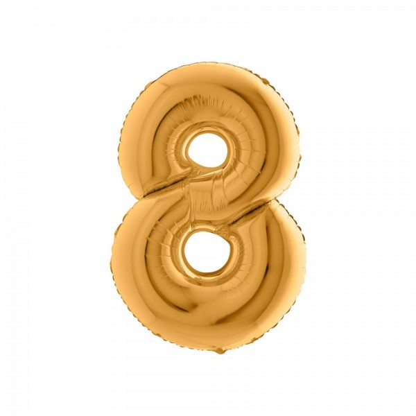 NUMERO "8" medio in mylar - altezza...