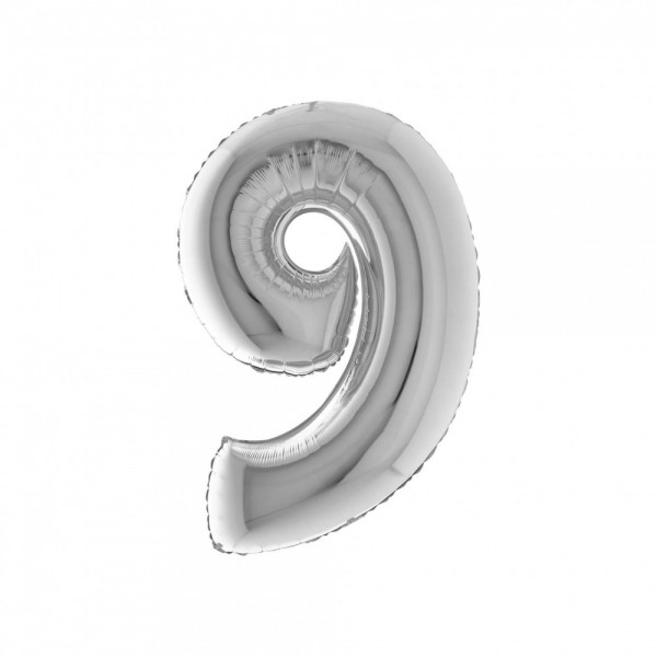 NUMERO "9" medio in mylar - altezza...