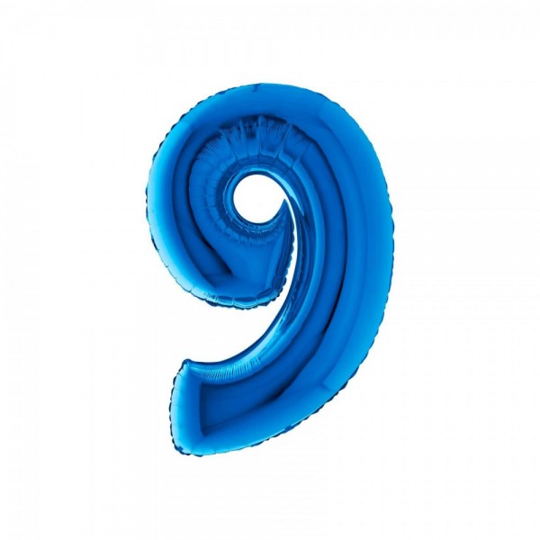 NUMERO "9" medio in mylar - altezza...