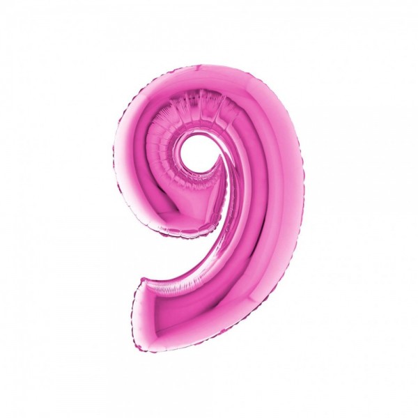 NUMERO "9" medio in mylar - altezza...