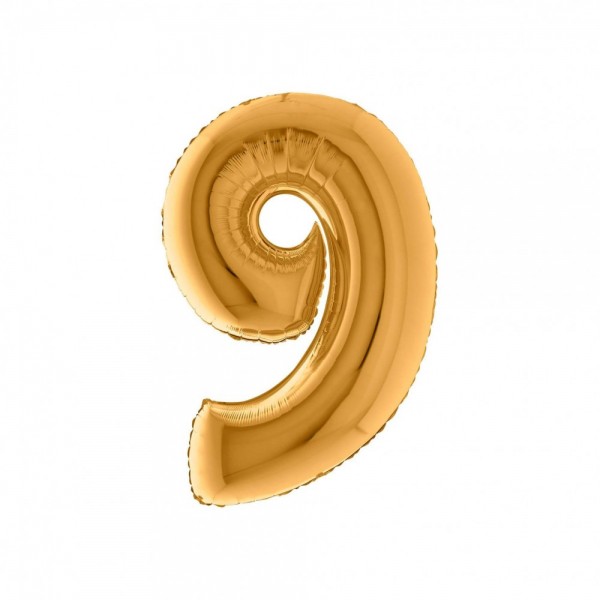 NUMERO "9" medio in mylar - altezza...