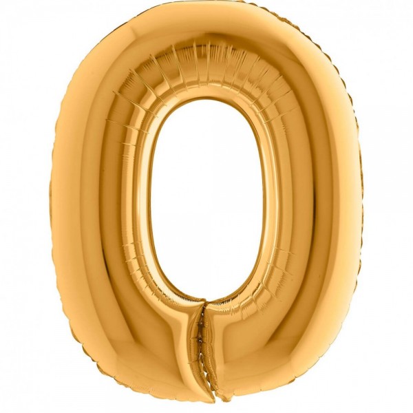 NUMERO "0" maxi in mylar altezza 1...