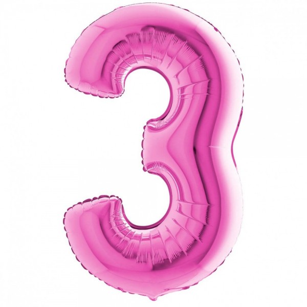 NUMERO "3" maxi in mylar altezza 1...