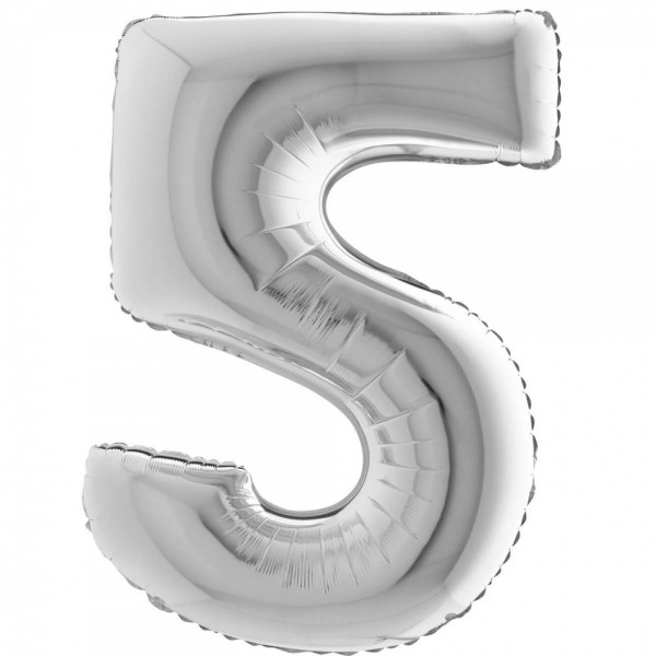 NUMERO "5" maxi in mylar altezza 1...