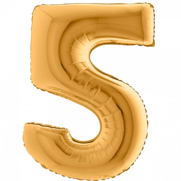 NUMERO "5" maxi in mylar altezza 1...