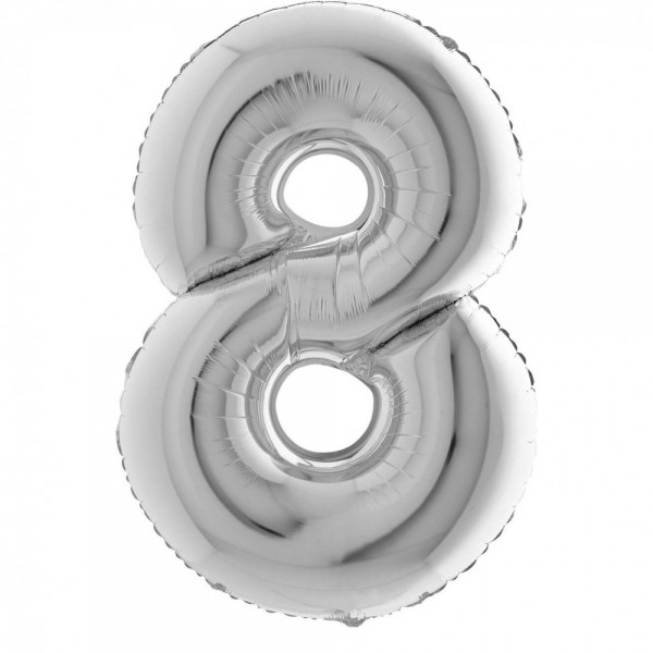 NUMERO "8" maxi in mylar altezza 1...