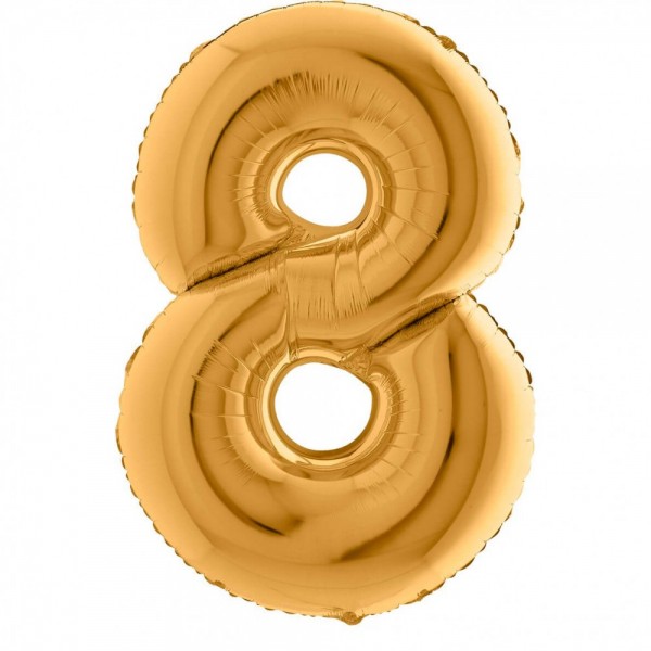 NUMERO "8" maxi in mylar altezza 1...