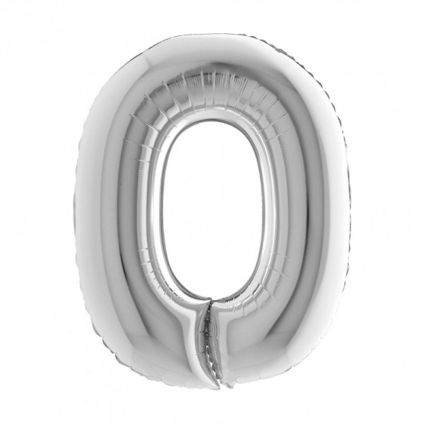 NUMERO "0" grande in mylar altezza 66...