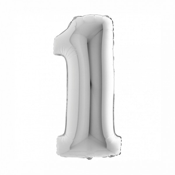 NUMERO "1" grande in mylar altezza 66...