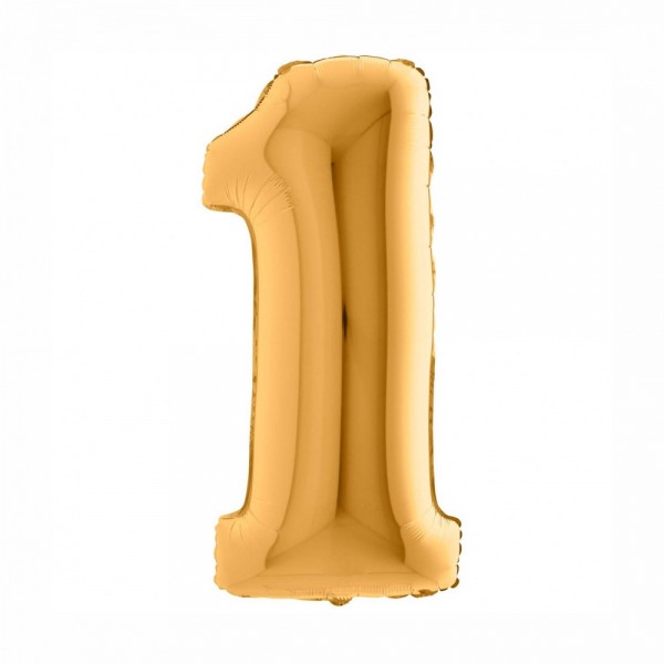 NUMERO "1" grande in mylar altezza 66...