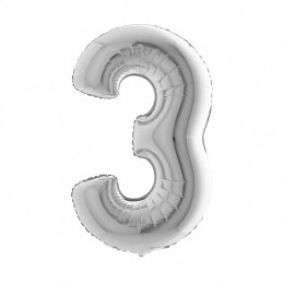 NUMERO "3" grande in mylar...