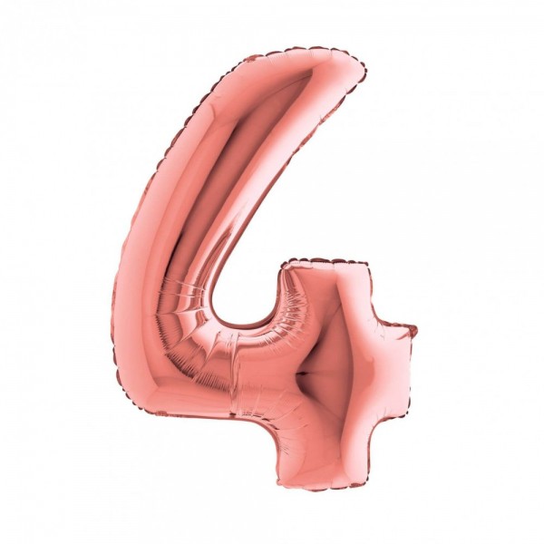 NUMERO "4" grande in mylar altezza 66...