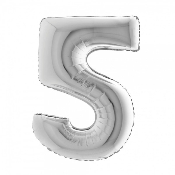 NUMERO "5" grande in mylar altezza 66...