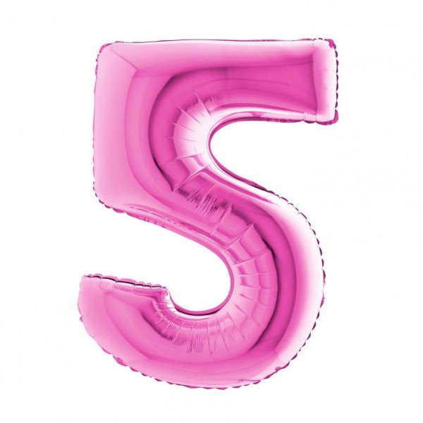 NUMERO "5" grande in mylar altezza 66...