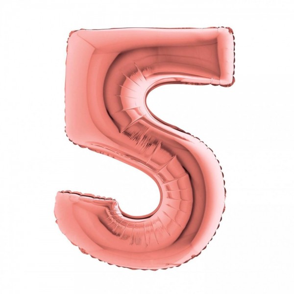 NUMERO "5" grande in mylar altezza 66...