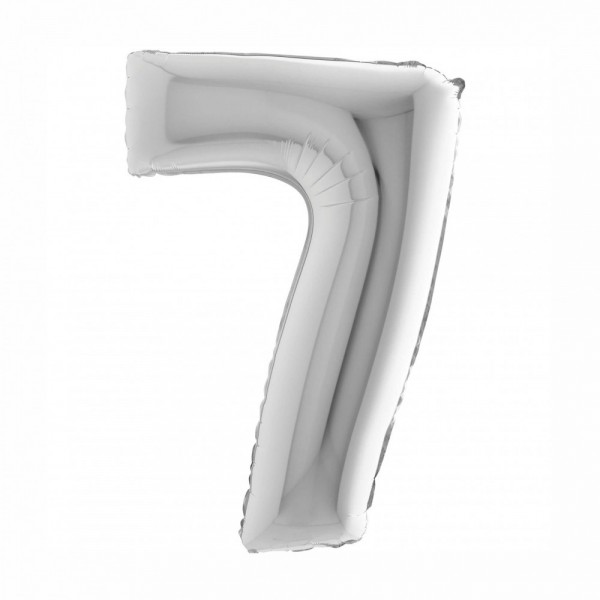 NUMERO "7" grande in mylar altezza 66...