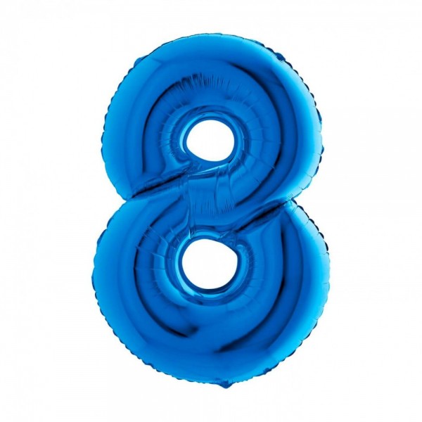 NUMERO "8" grande in mylar altezza 66...