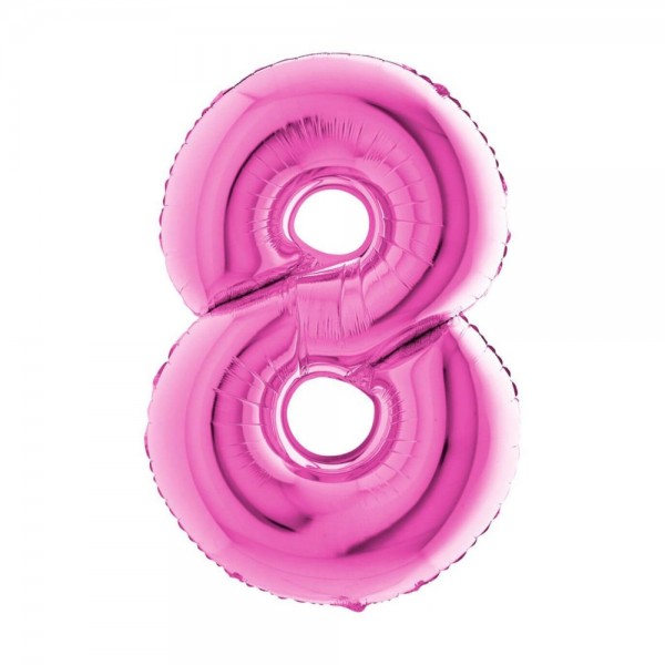 NUMERO "8" grande in mylar altezza 66...