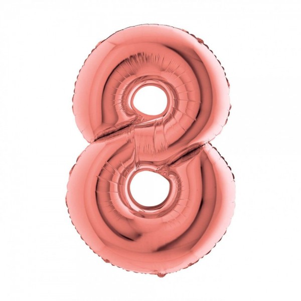 NUMERO "8" grande in mylar altezza 66...